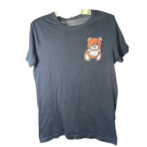 283 AllSaints Black Teddy Bear Patch Graphic T-Shirt Men’s Small